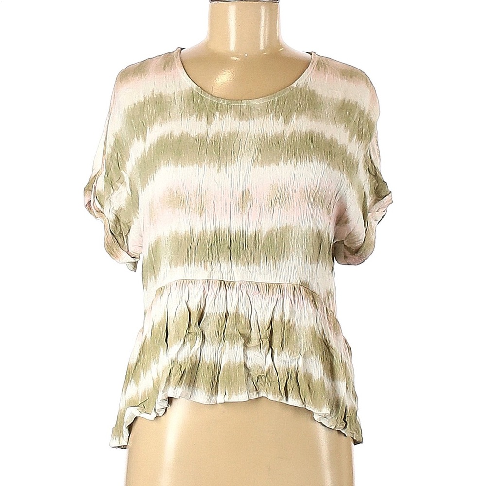 Gypsies & Moondust Scoop Neck Tie Dye Top Size M